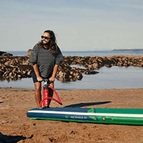 2024 Red Paddle Co 13'2'' Voyager Plus MSL Stand Up Paddle Board , Borsa, Pompa E Hybrid Tough Paddle 001-001-002-0065 - Green